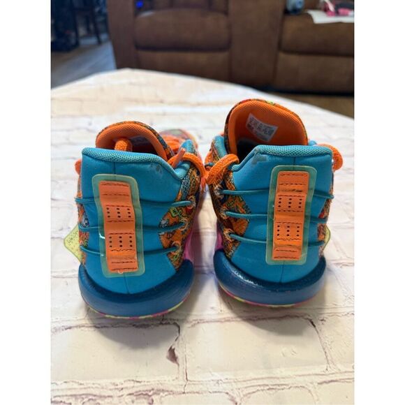 Adidas Men's Size 6 SM Dame 7 Basketball Shoes Orange Maximalist Doodle Print - Picture 7 of 16